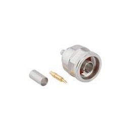 1 pcs : 172142-11 - RF Connectors / Coaxial Connectors N PLUG 142/U HEXNUT