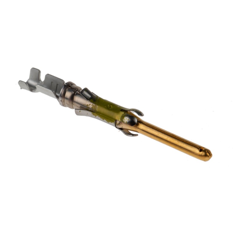 10 pcs - TE Connectivity Male Crimp Circular Connector Contact, Contact Size 16, Wire Size 24 - 20 AWG