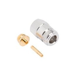 1 pcs : 172237 - RF Connectors / Coaxial Connectors N STRAIGHT PLUG SOL .085 SEMI RIGID