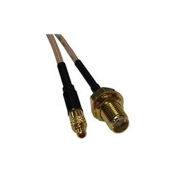 1 pcs : CCSMX-FBM-RG178-12 - RF Cable Assemblies DC-6GHz RG178 12 in. SMA FB/MMCX Male St