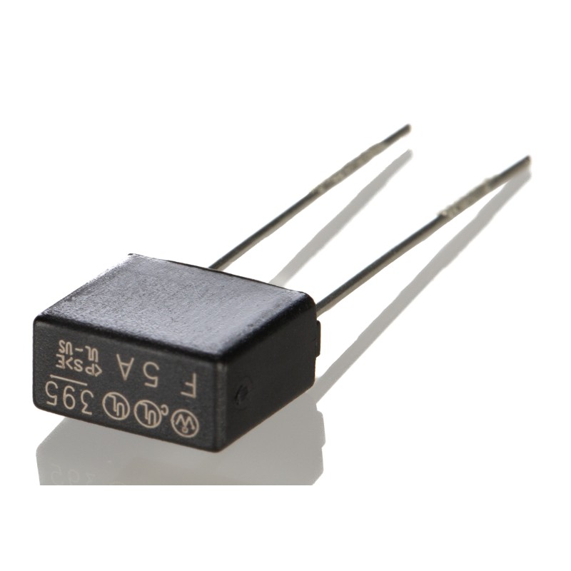 10 pcs - WickmannPC Board Non Resettable Fuse, Radial 5A, 125V ac