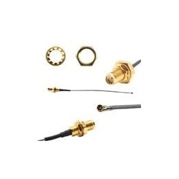 1 pcs : ASMGA015XB113S11 - RF Cable Assemblies IPEX MHF4 SMA FEMALE BULKHEAD REAR MOUNT 150MM 1.13 CABLE