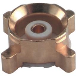 15 pcs - Huber+Suhner, Plug Surface Mount MMBX Connector, 50Ω, Solder Termination, Straight Body