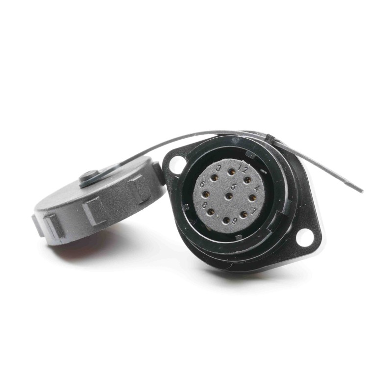 1 pcs - RS PRO Circular Connector, 9 Contacts, Flange Mount, Socket, Female, IP67