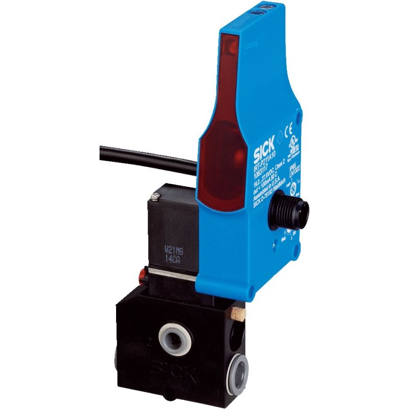 1 pcs - Sick Background Suppression Photoelectric Sensor, Rectangular Sensor, 69 - 900 mm Detection Range