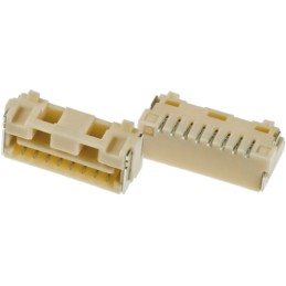 10 pcs - Molex CLIK-Mate Series Straight Surface Mount PCB Socket, 8-Contact, 1-Row, 1.25mm Pitch, Solder Termination