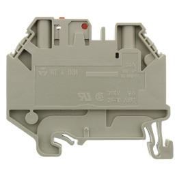 10 pcs - Wieland WT 4 TKM Series Grey Disconnect Terminal Block, Single-Level, Screw Termination, ATEX