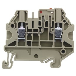 10 pcs - Wieland WT 4 TKM Series Grey Disconnect Terminal Block, Single-Level, Screw Termination, ATEX