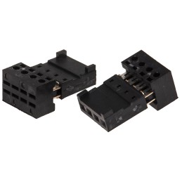 10 pcs - Stelvio Kontek 4-Way IDC Connector Socket for Cable Mount, 1-Row