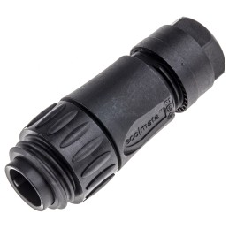 1 pcs - Amphenol Circular Connector, 7 Contacts, Cable Mount, Plug, Male, IP65, IP67, Ecomate Series