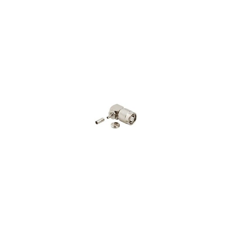 1 pcs : 122148RP - RF Connectors / Coaxial Connectors RPTNC RA CBL-PLG F/H CRM