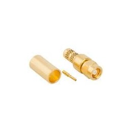 1 pcs : 152134 - RF Connectors / Coaxial Connectors SMC STRT CABLE PLUG RG58 50 OHM GOLD
