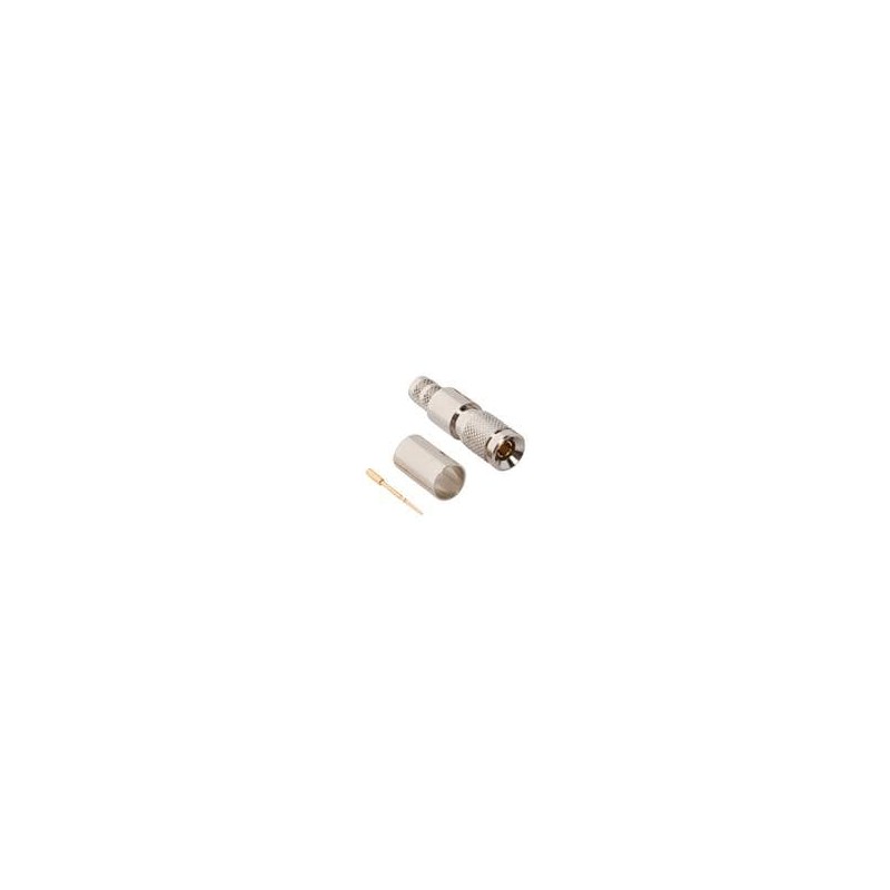 1 pcs : 282136-75 - RF Connectors / Coaxial Connectors 75Ohm 1.0/2.3 DIN Pl Belden 1695A Cable