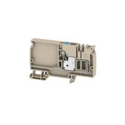 1 pcs - Weidmuller A Series Blue DIN Rail Terminal Block, 10mm², Single-Level, Push In Termination
