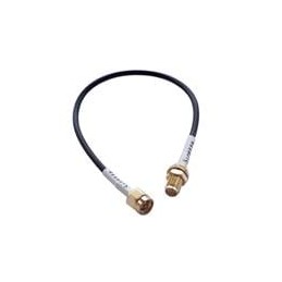 1 pcs : ASMA010X174S11 - RF Cable Assemblies SMA MALE TO SMA FEMALE BULKHEAD 100MM RG174 CABLE