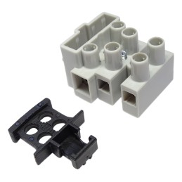 10 pcs - RS PRO Fused Terminal Block, 3-Way, 6.3A, Screw Termination