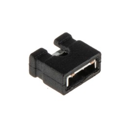 10 pcs - RS PRO Shorting Link Female Straight Black Open Top 2 Way 1 Row 2.54mm Pitch