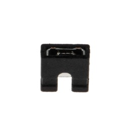 10 pcs - RS PRO Shorting Link Female Straight Black Open Top 2 Way 1 Row 2.54mm Pitch