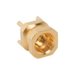 1 pcs : PSMP-MSLD-PCT25 - RF Connectors / Coaxial Connectors PCB Jack M-Cont. T/H Limited Detent 2.5m