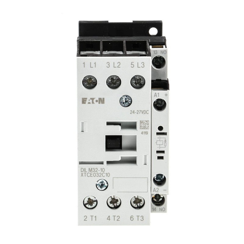 1 pcs - Eaton Contactor, 24 V dc Coil, 3-Pole, 32 A, 15 kW, 3NO, 400 V ac