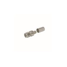 1 pcs : EZ-240-SM-X - RF Connectors / Coaxial Connectors SMA-male (plug) crimp connector, non-solder pin, no braid trim