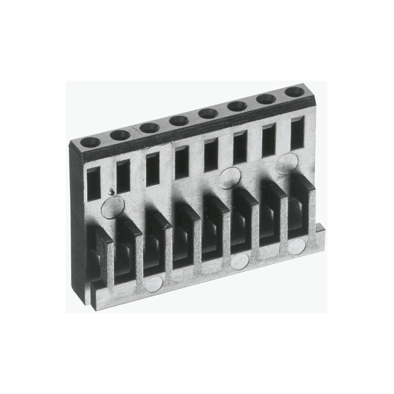 10 pcs - TE Connectivity, AMPMODU MOD IV Female Connector Housing, 2.54mm Pitch, 6 Way, 2 Row