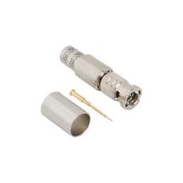 1 pcs : 034-1017-12G - RF Connectors / Coaxial Connectors 75OHM HD-BNC STRT CRIMP PLG