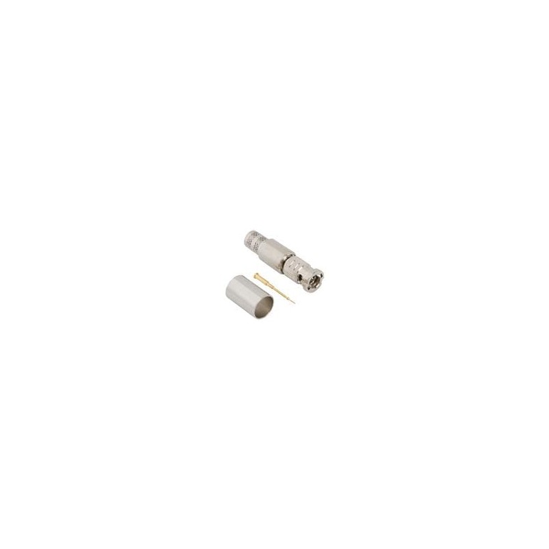 1 pcs : 034-1017-12G - RF Connectors / Coaxial Connectors 75OHM HD-BNC STRT CRIMP PLG