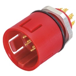 1 pcs - Binder Circular Connector, 8 Contacts, Panel Mount, Miniature Connector, Socket, Male, IP67, 720 Series