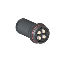 1 pcs - Bulgin Circular Connector, 4 Contacts, Cable Mount, Socket, Female, IP68, Buccaneer 9000 High Power Series