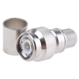 15 pcs - Telegartner, Plug Cable Mount TNC Connector, 50Ω, Crimp Termination, Straight Body