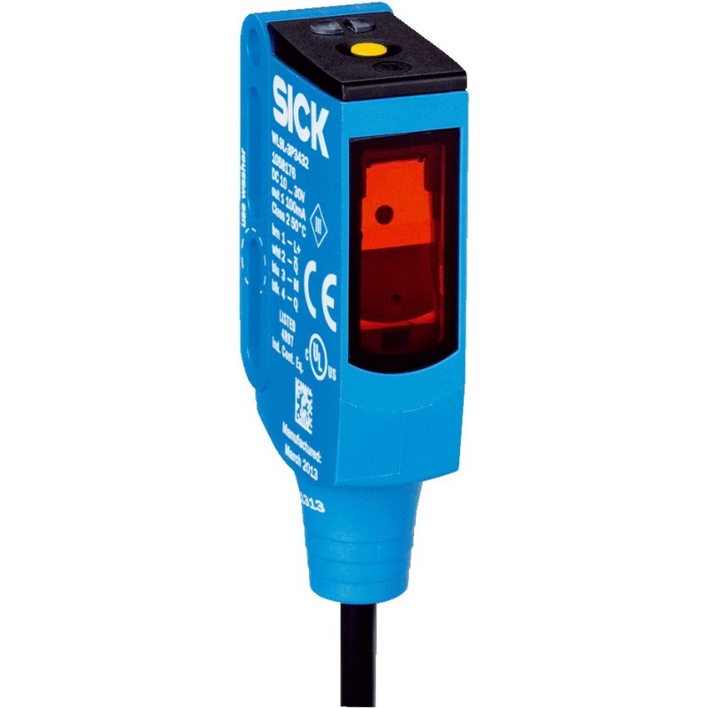 1 pcs - Sick Retroreflective Photoelectric Sensor, Block Sensor, 12 m Detection Range