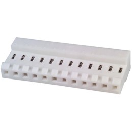 5 pcs - TE Connectivity MTA-156 Series 3.96mm Pitch Right Angle Cable Mount IDC Connector, Socket, 12 Way, 1 Row