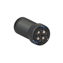 1 pcs - Bulgin Circular Connector, 4 Contacts, Cable Mount, Plug, Male, IP68, Buccaneer 9000 High Power Series