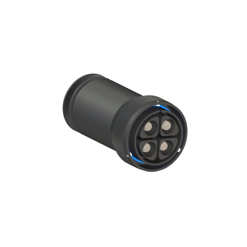 1 pcs - Bulgin Circular Connector, 4 Contacts, Cable Mount, Plug, Male, IP68, Buccaneer 9000 High Power Series