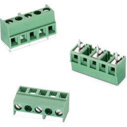 10 pcs - Wurth Elektronik 2434 Series PCB Terminal Block, 3-Contact, 7.62mm Pitch, PCB Mount, 1-Row, Solder Termination