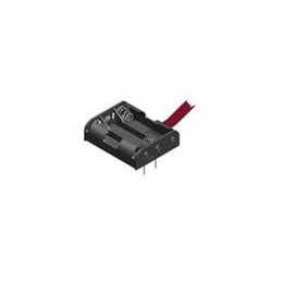 1 pcs : 2479RB - Battery Contacts AAA PC mnt w/ribbon Plastic btty holder