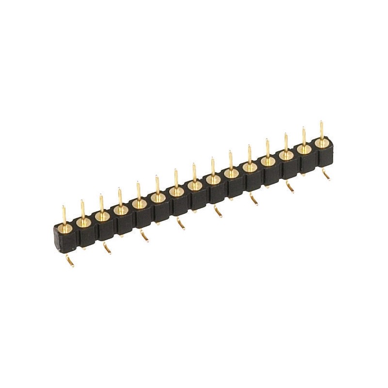 125 pcs - Preci-Dip Straight Surface Mount Pin Header, 9 Contact(s), 2.54mm Pitch, 1 Row(s), Unshrouded