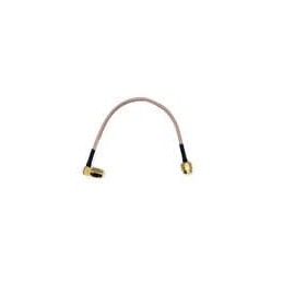 1 pcs : BU-4150030006 - Coaxial Cables RF Coaxial Connector and Cable Assembly, SMA to SMA, Gold Plated SMA Right Angle Male to 