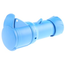 1 pcs - Schneider Electric, PratiKa IP44 Blue Cable Mount 2P + E Industrial Power Socket, Rated At 16A, 230 V