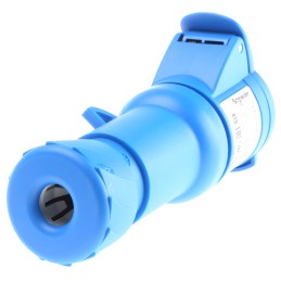 1 pcs - Schneider Electric, PratiKa IP44 Blue Cable Mount 2P + E Industrial Power Socket, Rated At 16A, 230 V