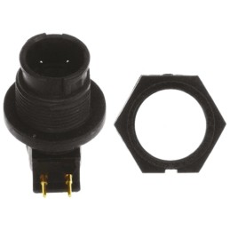 1 pcs - Switchcraft Circular Connector, 2 Contacts, Panel Mount, Plug, Male, IP68, IP69K, EN3 Series
