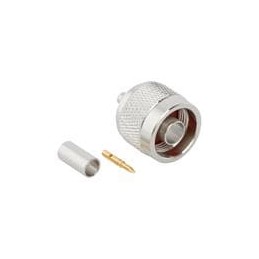 1 pcs : 172214 - RF Connectors / Coaxial Connectors N STRAIGHT CRIMP PLUG LMR 200