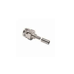 1 pcs : EZ-195-TM-RP-X - RF Connectors / Coaxial Connectors TNC-male (plug) reverse polarity crimp connector, non-solder pin, no
