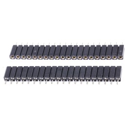 125 pcs - ASSMANN WSW AW 127 Series Straight Through Hole Mount PCB Socket, 20-Contact, 1-Row, 2.54mm Pitch, Solder Termination