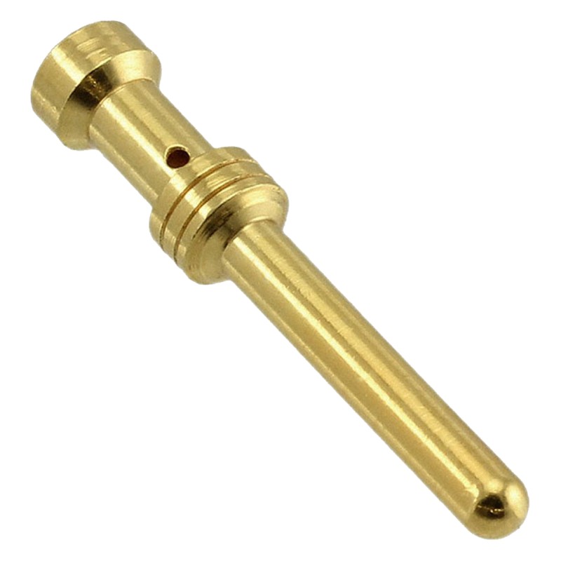 100 pcs - Han E HMC Male 16A Crimp Contact Minimum Wire Size 0.5mm² Maximum Wire Size 0.5mm² for use with HMC Connector