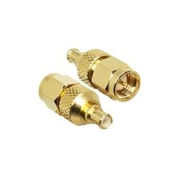 1 pcs : ADP-SMAM-MCXM - RF Adapters - Between Series SMA Plug to MCX Plug Adapter