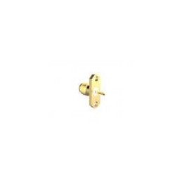 1 pcs : 901-5GA200000AE - RF Connectors / Coaxial Connectors 2 Hole Flange Gold Epoxy, Solder Cup