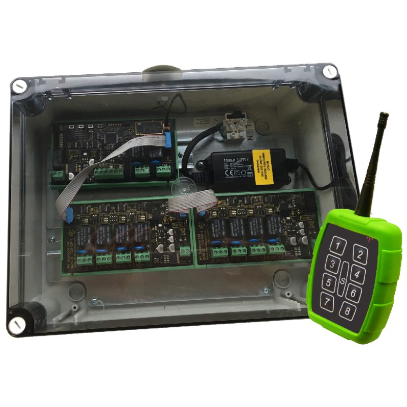 1 pcs - RF Solutions PROTRAP-8S8 Remote Control System,868MHz