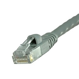 1 pcs - Cinch Cat6 Male RJ45 to Male RJ45 Ethernet Cable, U/UTP, Grey PVC Sheath, 7.6m